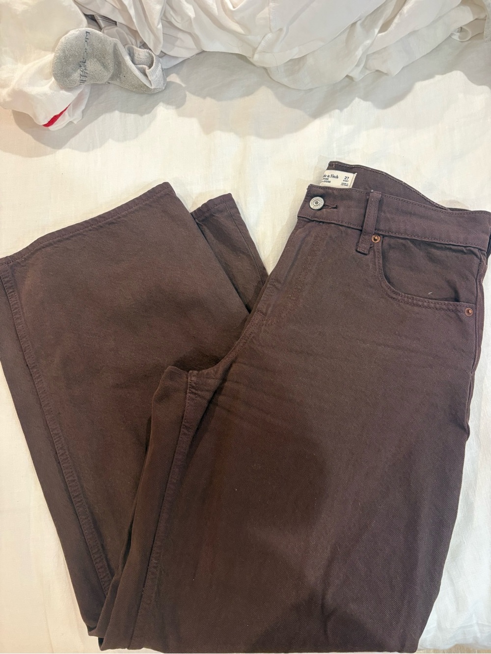 Abercrombie low rise ultra loose jean